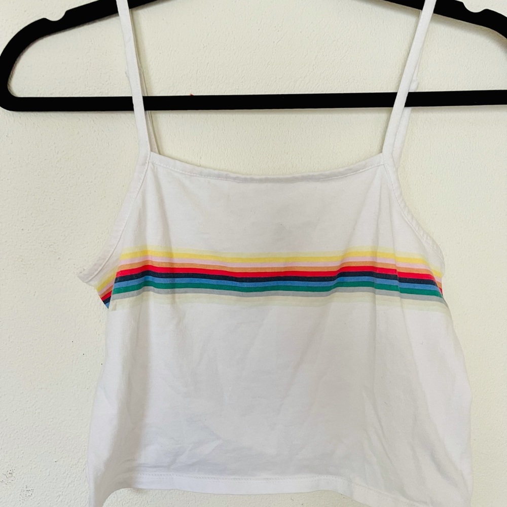 Rainbow crop top